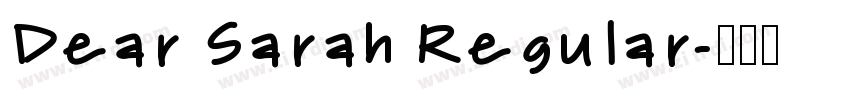 Dear Sarah Regular字体转换